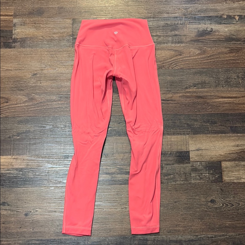Lululemon Athletica Vibrant Coral Leggings